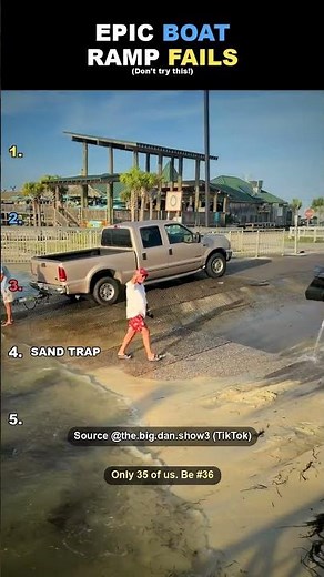 Ranking the worst boat ramp fails of all time (Wait for the total loss!) 🚤 #Shorts