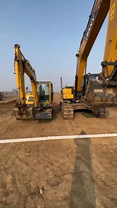Mini Excavator VS large excavator #reelsfb #excavatrice #excavator #technology #crane #operatorexcavator | Excavator Machines
