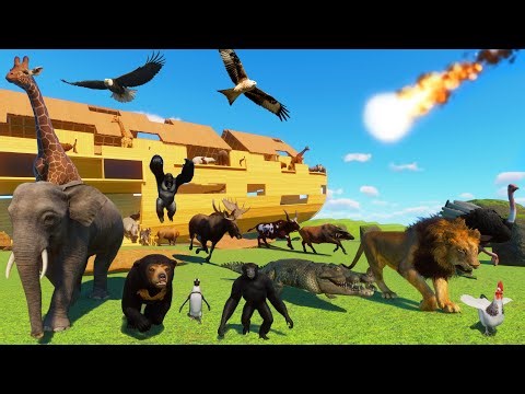 Noah's Ark Animals Race Season 3 in Planet Zoo All Episodes, Included Lion, Elephant Live Stream #14