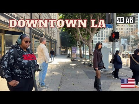 Downtown, LA - January 23, 2026 | Walking Tour 4K
