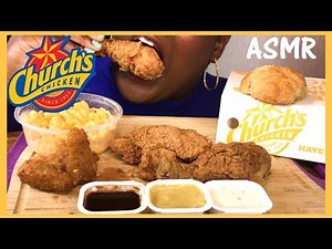 ASMR ⛪️🍗 Church's Fried Chicken 먹방 EXTREME Crunchy Eating Sounds No Talking