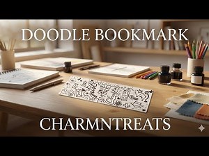 Easy Doodle Bookmark Tutorial | Handmade Bookmark DIY | CharmnTreats