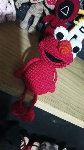 Elmo #crochet #elpersonajedelasemana #amigurumi #seguimi #hechoamano #tutorialamigurumicompleto