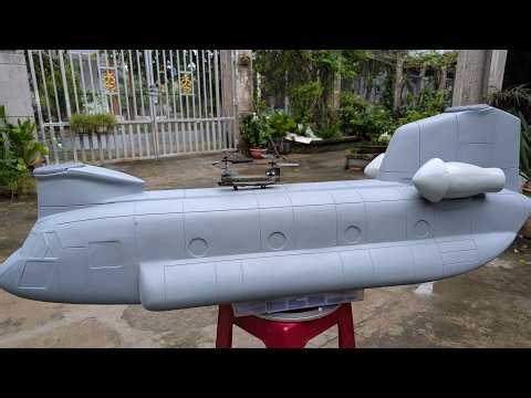 RC HEILCOPTER - HAND MADE CHINOOK CH-47 BODY FUSELAGE