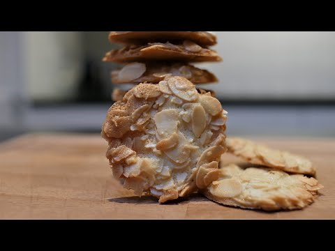 The Most Crispy Almond Tuiles Cookies Recipe | Nolyns Kitchen