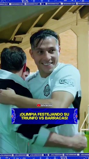 ⚪️⚫️ ¡OLIMPIA FESTEJANDO SU VICTORIA VS BARRACAS POR LA SUDAMERICANA! #ramiroarandafutbolpy
