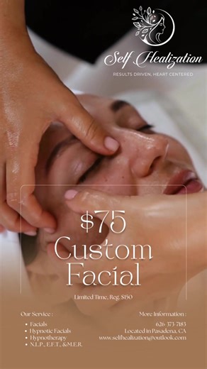 Warning: Side effects may include glowing skin, extreme relaxation, and random compliments from strangers. ✨ Get your 60min custom facial for just $75 (reg. $150) — limited time only! Use code SUMMERGLOW75 when booking and let the pampering begin. 💆‍♀️🌿 #PasadenaFacial #SkincareSpecial #SummerGlow #CustomFacial #FacialMassage