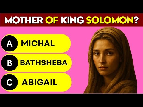 Top 30 Bible Character Quiz Questions That Stump Even Adults!