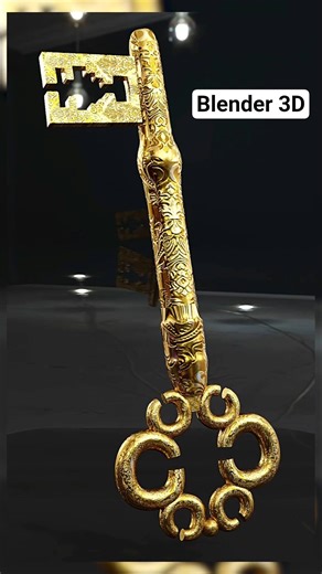 I Make Key In Blender 3D #blender3d #3d #blender #key #medieval #beginners #blendertutorial #learn