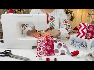 A 13-Minute Christmas Gift Made from Scrap Fabric | A Beautiful DIY Gift Idea