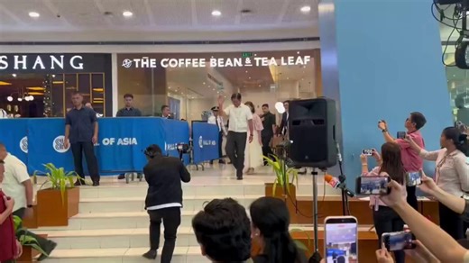 President Ferdinand "Bongbong" Marcos, Jr. graces the Holiday Job Fair and Skills e-hub at a mall in Pasay City today, Dec. 11, 2025. | via Ivan Mayrina/GMA Integrated News | GMA News