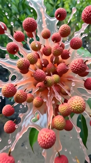 🍒 Fresh Litchi on the Tree | Nature's Sweet Fruit 🌿 | #Tanvekemamme