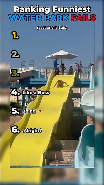 Ranking the Funniest WATER PARK FAILS 😂💦