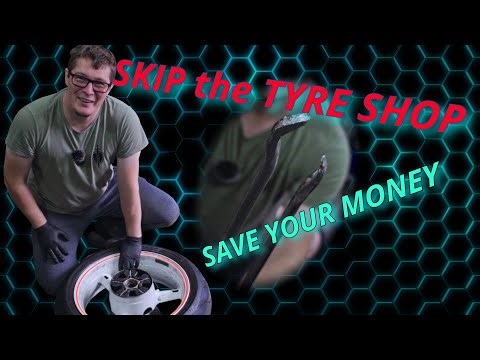 Best easy method to Change a motorcycle tyre at home