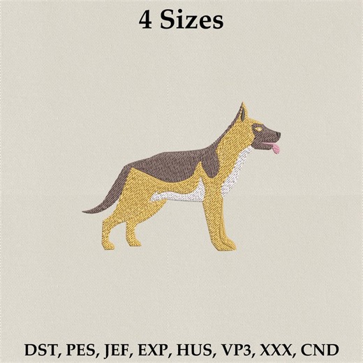 German Shepherd Dog Embroidery Design for Dog Mom Mini Embroidery - Etsy