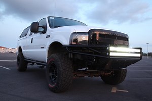 Installing a Prerunner Bumper, side steps, and LED lighting on our 2004 Ford F250