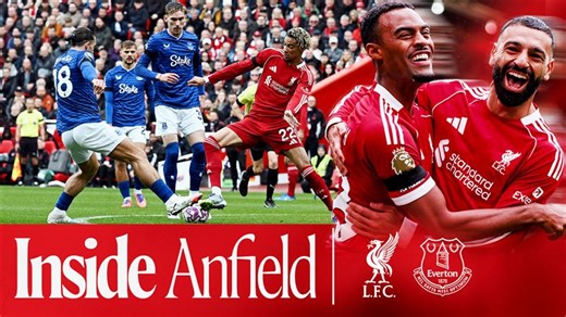 Go behind-the-scenes at Anfield as Liverpool came away with a 2-1 win against Everton in the Merseyside derby 📺 | Liverpool FC