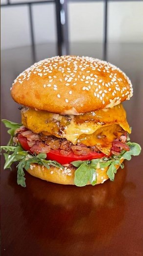 THIS BURGER IS ABSOLUTELY LOADED 🤯🍔