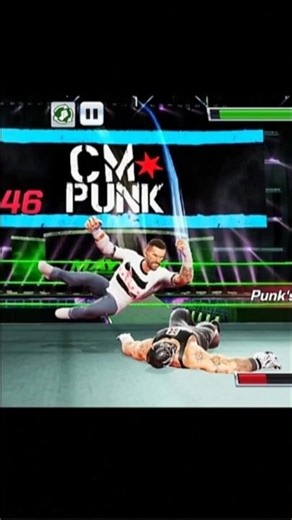 ☠️CM Punk hits Elbow Drop💪 | Signature Moves 🔥| #WWE #wwemayhem #shortsreels #shortsviral #ytshorts
