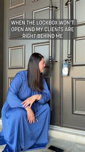 When the lockbox won’t open and your clients are watching it all go down 👀🔑