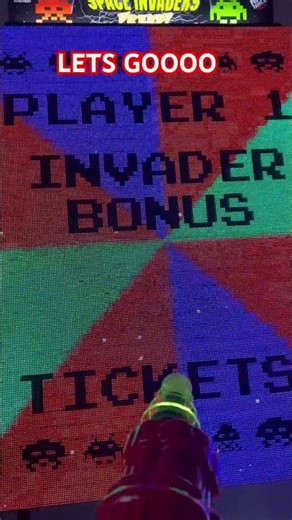 Space Invaders Jackpot Celebration!