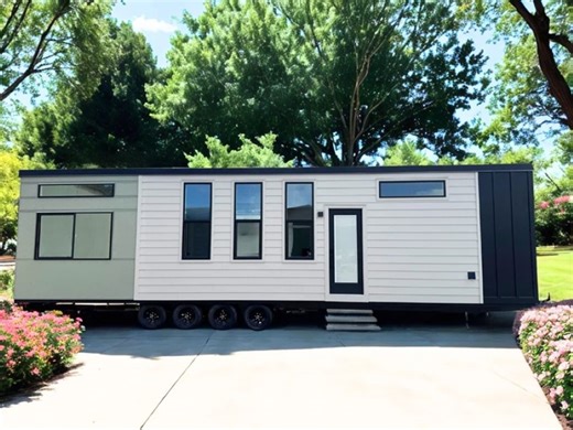 This New 40-Foot Tiny Home Is a Lesson in Modern Spaciousness and Single-Level Comfort