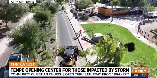 Tempe opens storm recovery center