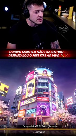 Novo item da atualização fez Cerol desinstalar o jogo ao vivo 🔨❌ . #cerol #clipsff #ffclips