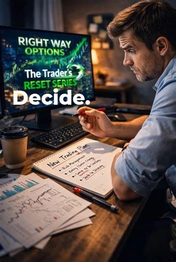 Decide. Trade Better. #trading #disciplinedtrader #stockmarket
