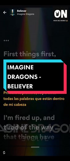 Imagine Dragons - Believer Lyrics | Subtitulos en Español
