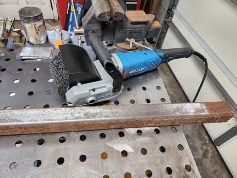 It's a BEAST! HERCULES 9 Amp Variable-Speed Surface Conditioning Tool from Harbor Freight.