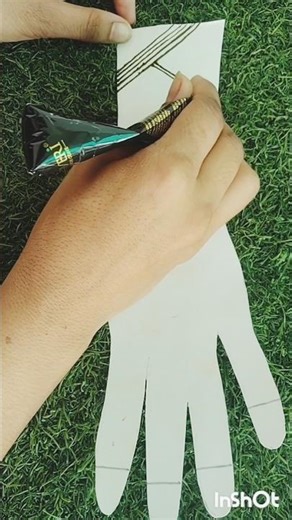 Beautiful lines mehndi design 💫 Simple & Easy #mehndi #shorts #shortsfeed #youtubeshorts