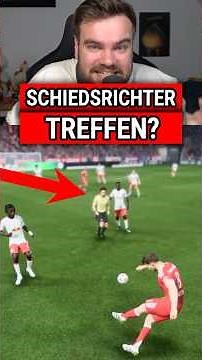 Was passiert, wenn man den SCHIEDSRICHTER mit dem Ball ABSCHIESST?! 😳⚽