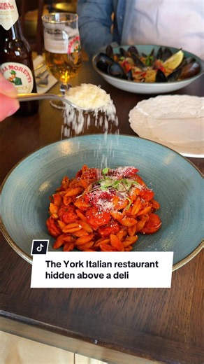 Our new favourite restaurant in York 😍🍝 The pasta here was gorgeous, but paired with the warm atmosphere and friendly hospitality, this was an absolute winner for us 🙌 @Little Italy Restaurant & Deli PR 📍 #york #yorkshire #yorkshirefood