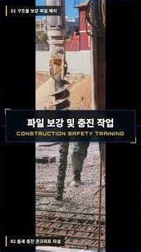 굴착공사 표준안전지침 기존구조물이 인접하여 있는 조사,지지,소규모구조물