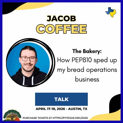 It's the next "Guess Who" speaker revealed for #PyTexasConference2026! 🎉 ( Did you get it right from our hints? 🤔 ) Meet this infrastructure engineer at #PyTexasConference2026 & discover how PEP 810's explicit lazy imports can dramatically improve #Python application startup times 👀 Snag your ticket at the link below 👇 | PyTexas Foundation