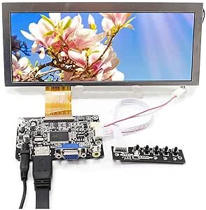 Amazon.com: VSDISPLAY 8.8" 8.8 Inch 1280x480 LCD Screen CLAA088WA01 XN with VGA AV LCD Controller Board KYV-N5 V4 : Electronics