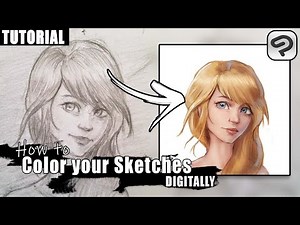 How to Turn your Sketch to Color INSTANTLY!! using Clip Studio Paint