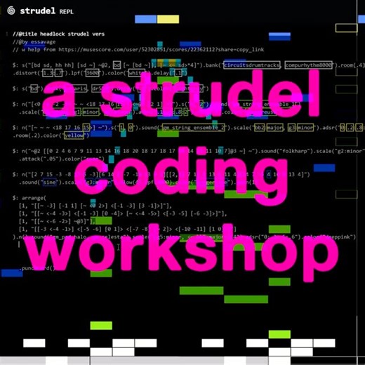 ZAP SC ⚡ | Bring ur laptop to ZAP this week and learn to code music in Strudel!! See you there ⚡️⚡️⚡️ #livecoding #strudel | Instagram