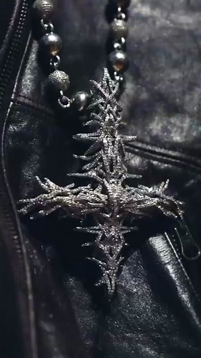 “2024” - The cross featured in the trending music video worn by Playboi Carti made by Jewelry Unlimited and features a unique look with round diamonds throughout. It’s accompanied by an iced out beaded chain which is made to compliment the cross. #carti #wafi #jewelryunlimited #fyp