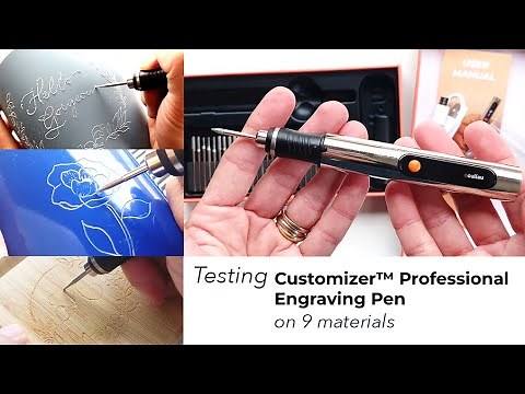 Testing Culiau Customizer Professional Engraving Pen