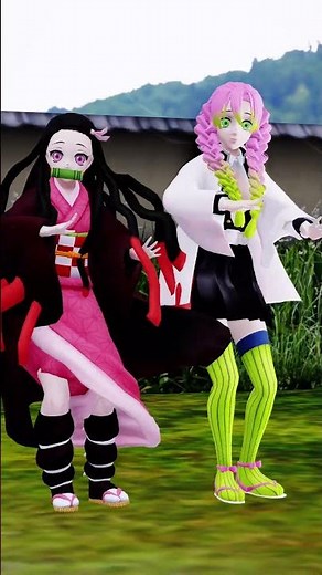 Nezuko & Mitsuri - Lily - MMD #demonslayer