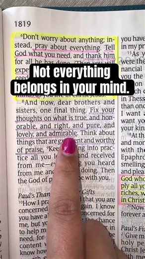 Be Careful What You Let Into Your Mind | Philippians 4:8