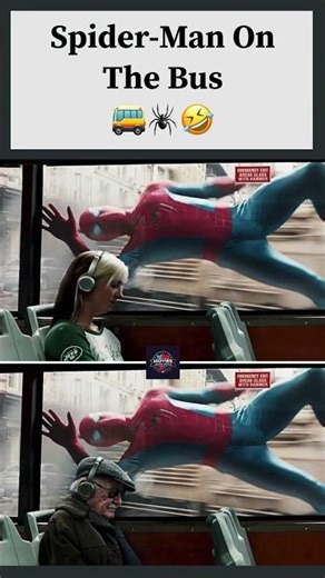 Spider-Man Funny Bus Meme 🌟 #SpiderMan #Marvel #MemeCulture