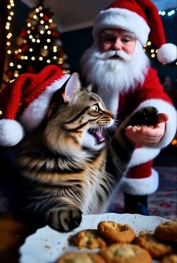 Cute Cat Eating Cookies 🥰 #cat #cute #cutecat