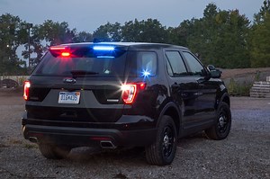 Ford Updates Police Interceptor Utility Explorer With Rear Spoiler Lights