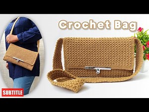 SUPER EASY CROCHET SLING BAG TUTORIAL FOR BEGINNERS - NEW CROCHET SLING BAG MODEL