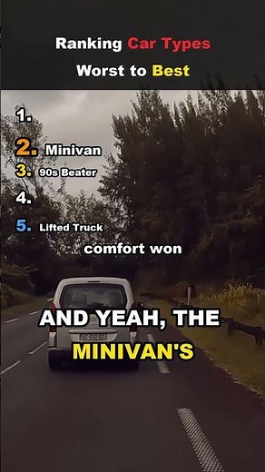 Ranking Car Types, Worst to Best 🚗