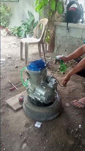 How to test motorcycle engine 150cc outdoor