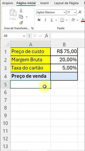 How to calculate the selling price with card fee in Excel